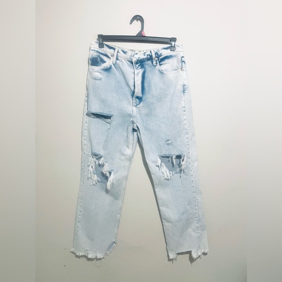 We the Free Tapered Baggy Boyfriend Jeans Size 31 Distressed - Picture 2 of 8